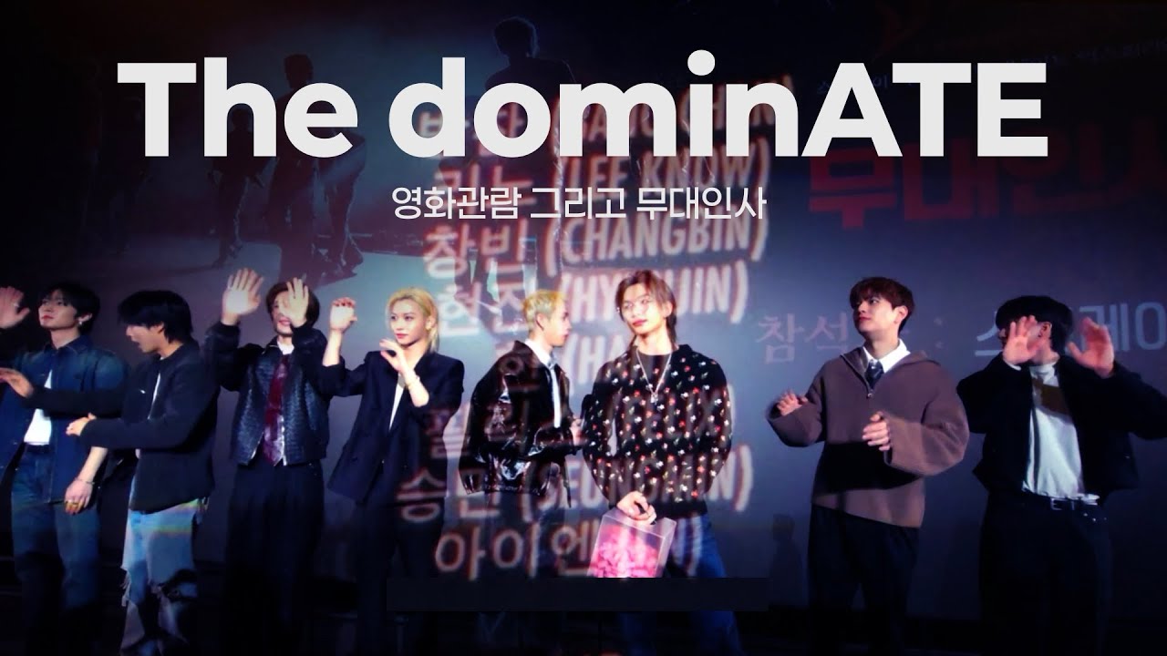 스트레이키즈 더 도미네이트, 영화감상 그리ㄱㅗ 무대인사