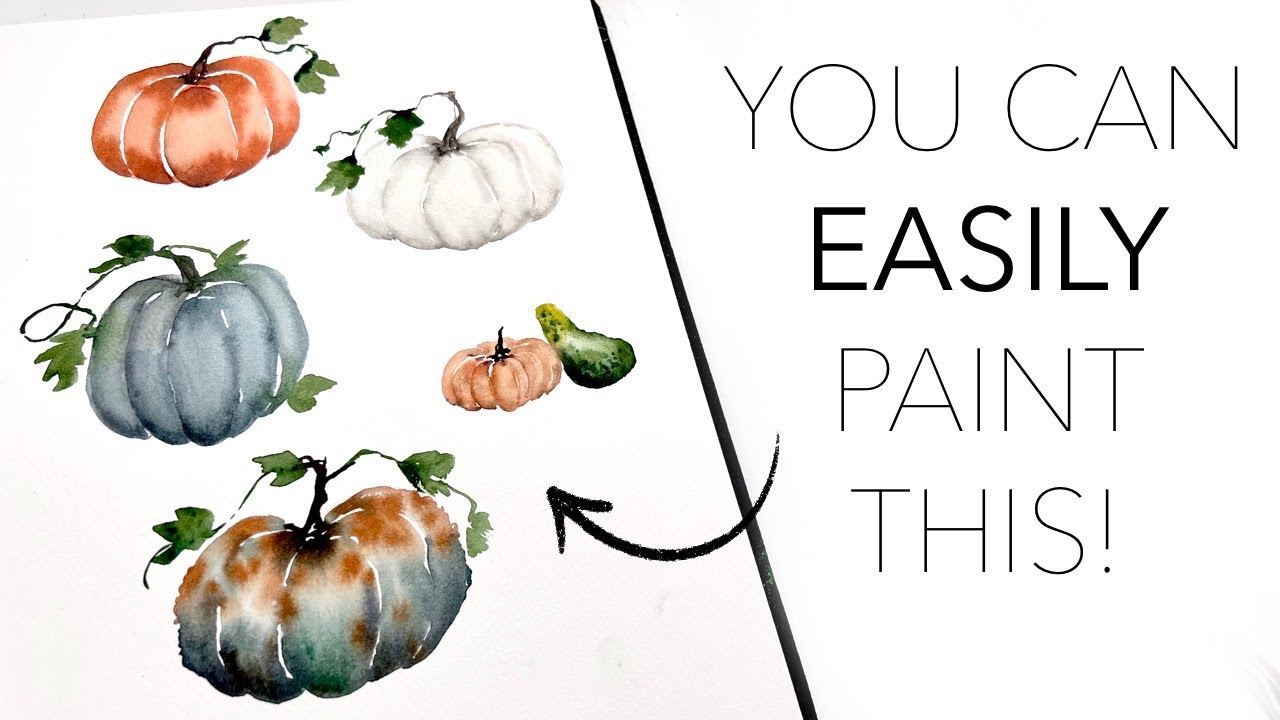 No Fail Watercolour Pumpkins!