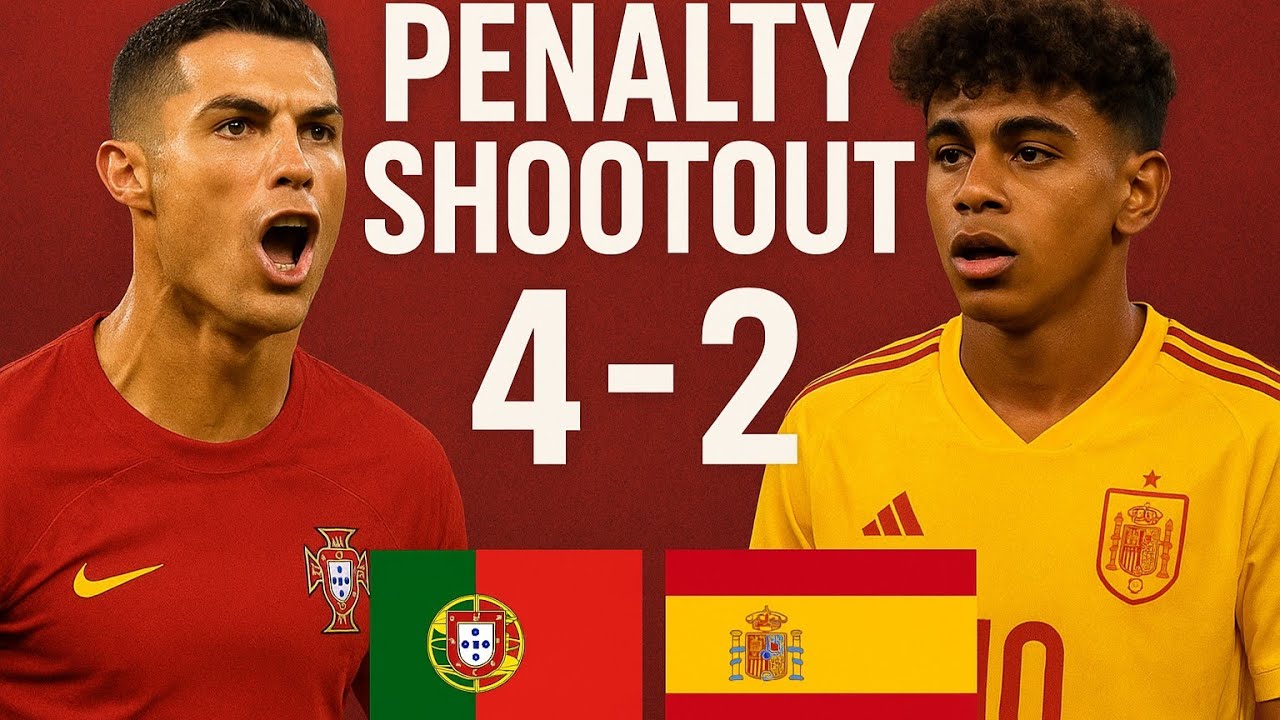 Portugal 🇵🇹 vs Spain 🇪🇸 |full penalty shootout|  #efootball #football #portugal #spain 