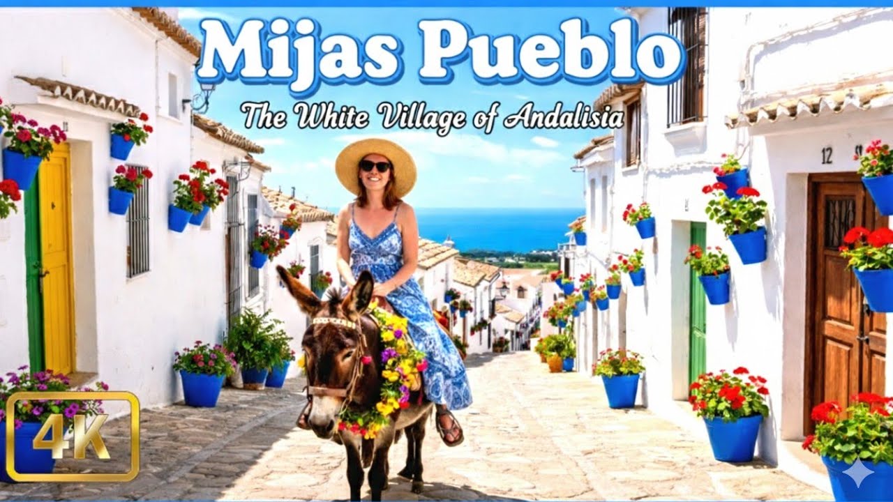 Mijas Pueblo 🇪🇸 The White Village of Andalusia | 4k Walking Tour | Costa del Sol |  Spain 2026
