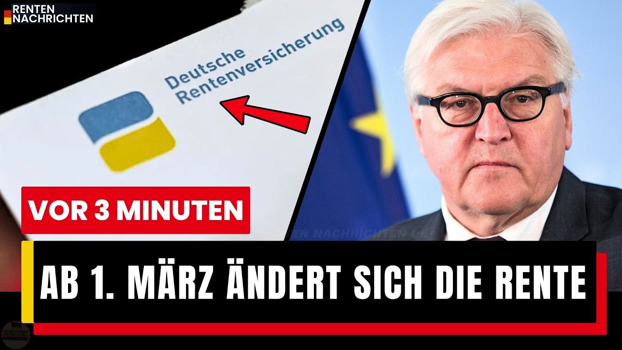 🚨 Ab 1. März 2026 ändert sich die Rente: Das kommt jetzt auf Millionen zu
