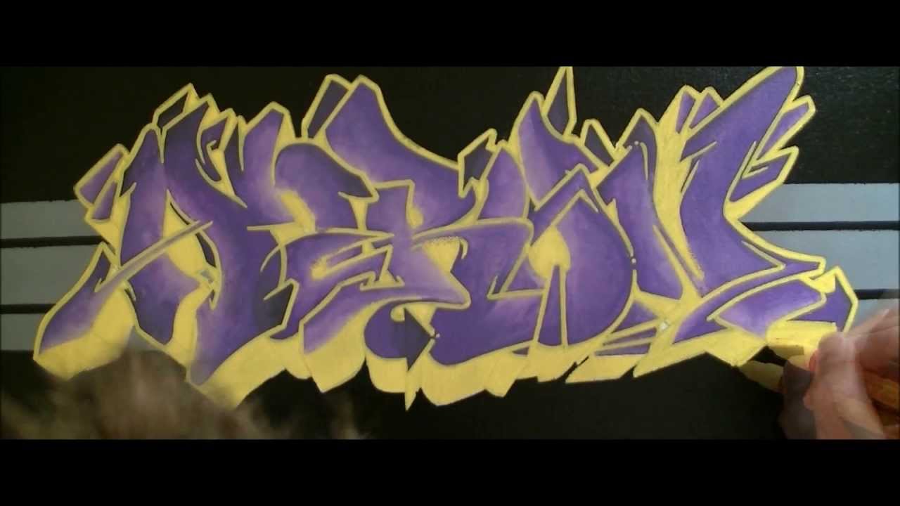 Graff sur toile 