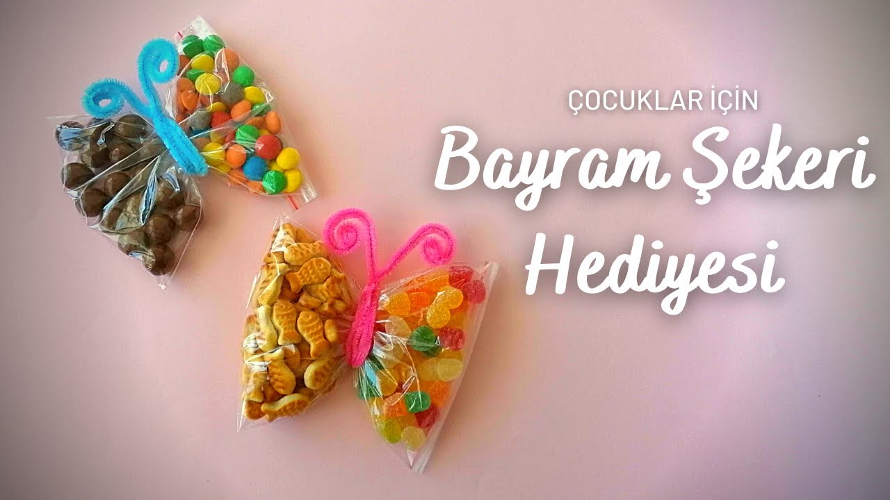 ÇOCUKLAR İÇİN ÇOK KOLAY BAYRAM HEDİYESİ 🍬🎉🥳🎊❤️
