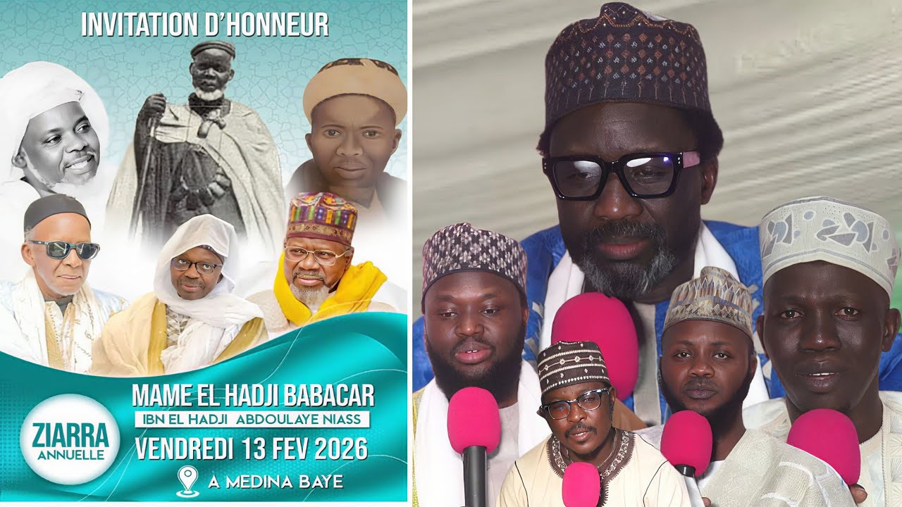 📢 APPEL À LA ZIARRALa grande Ziarra de Mame El Hadji Babacar Ibnou Alhadji Abdoulaye Niass 