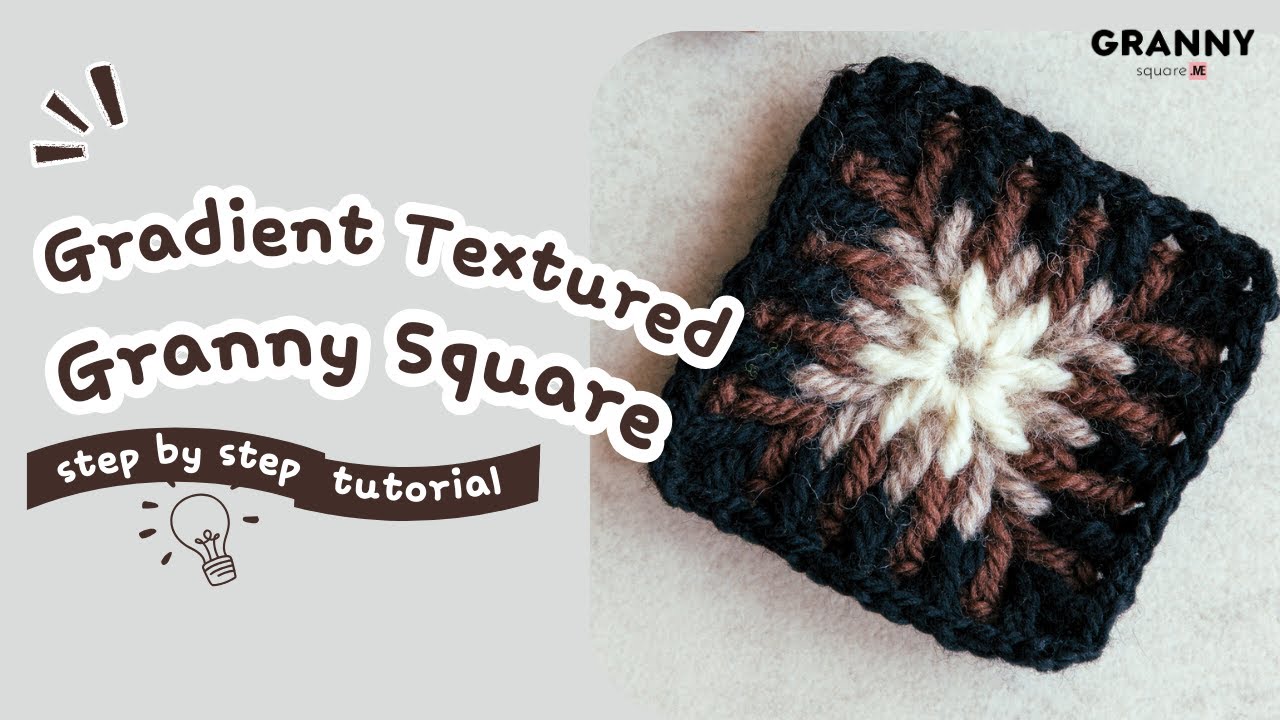 Gradient Textured Granny Square
