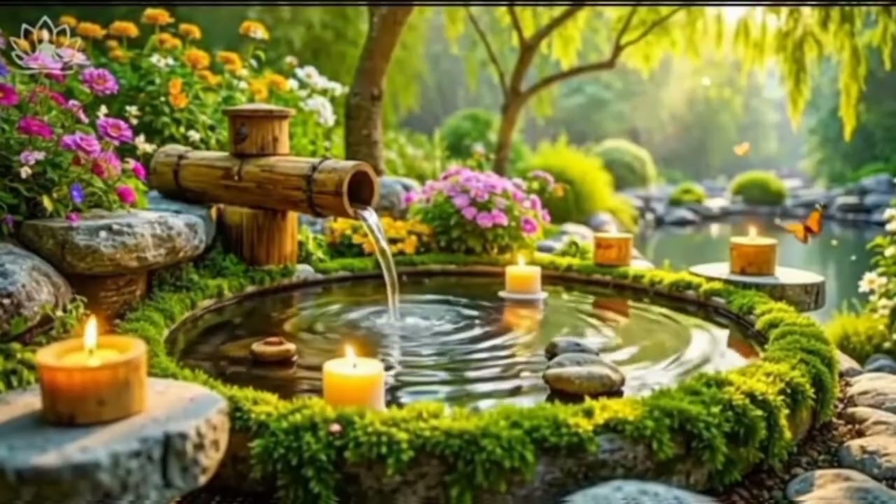 Healing Piano with Soothing Water Sounds Insomnia Relief, Anxiety & Depression | Calm Mind & Body
