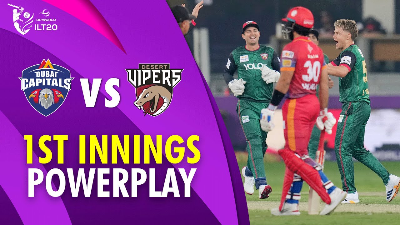 1st Innings Powerplay | Dubai Capitals vs Desert Vipers | 1st Match | DP World ILT20 | M3Y1U