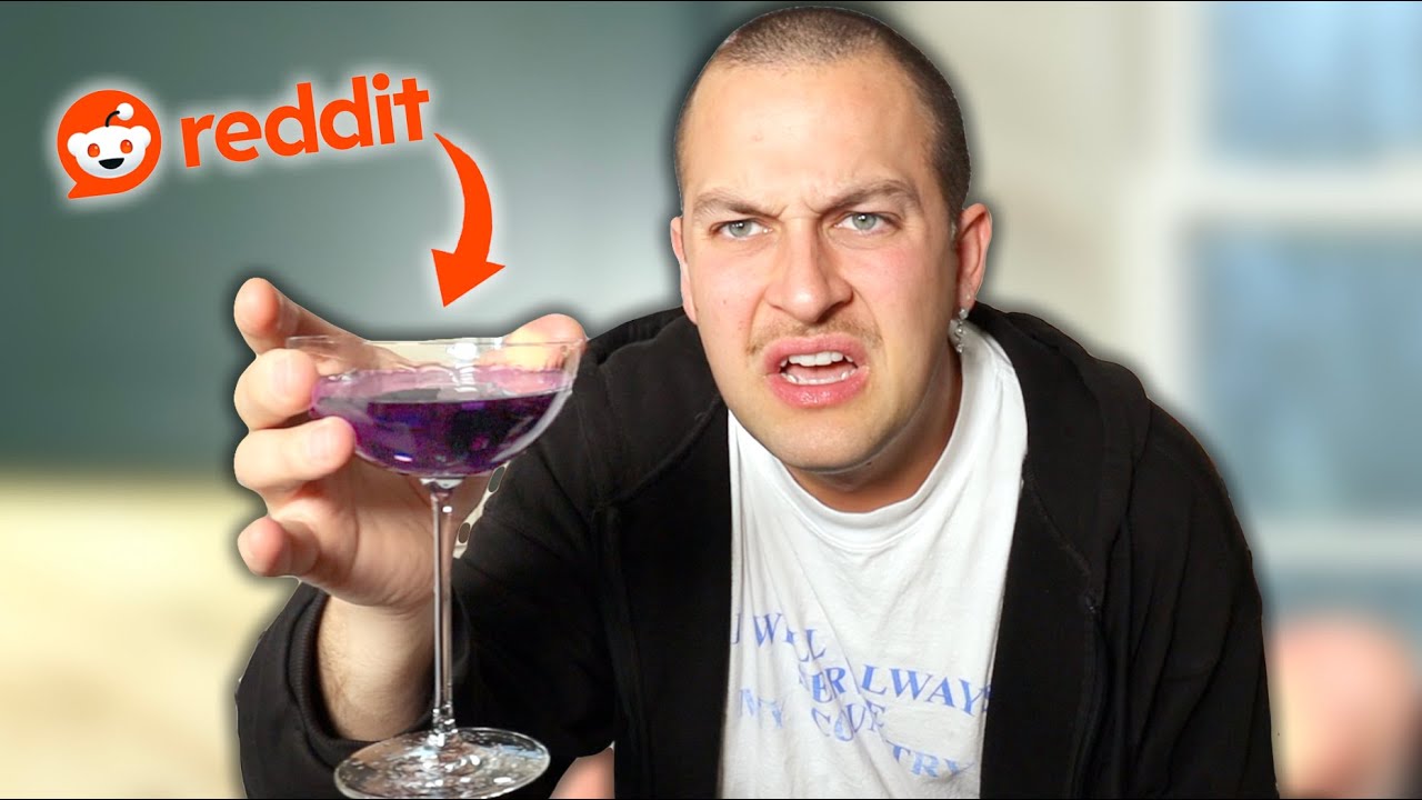 Making weird cocktails i found on reddit