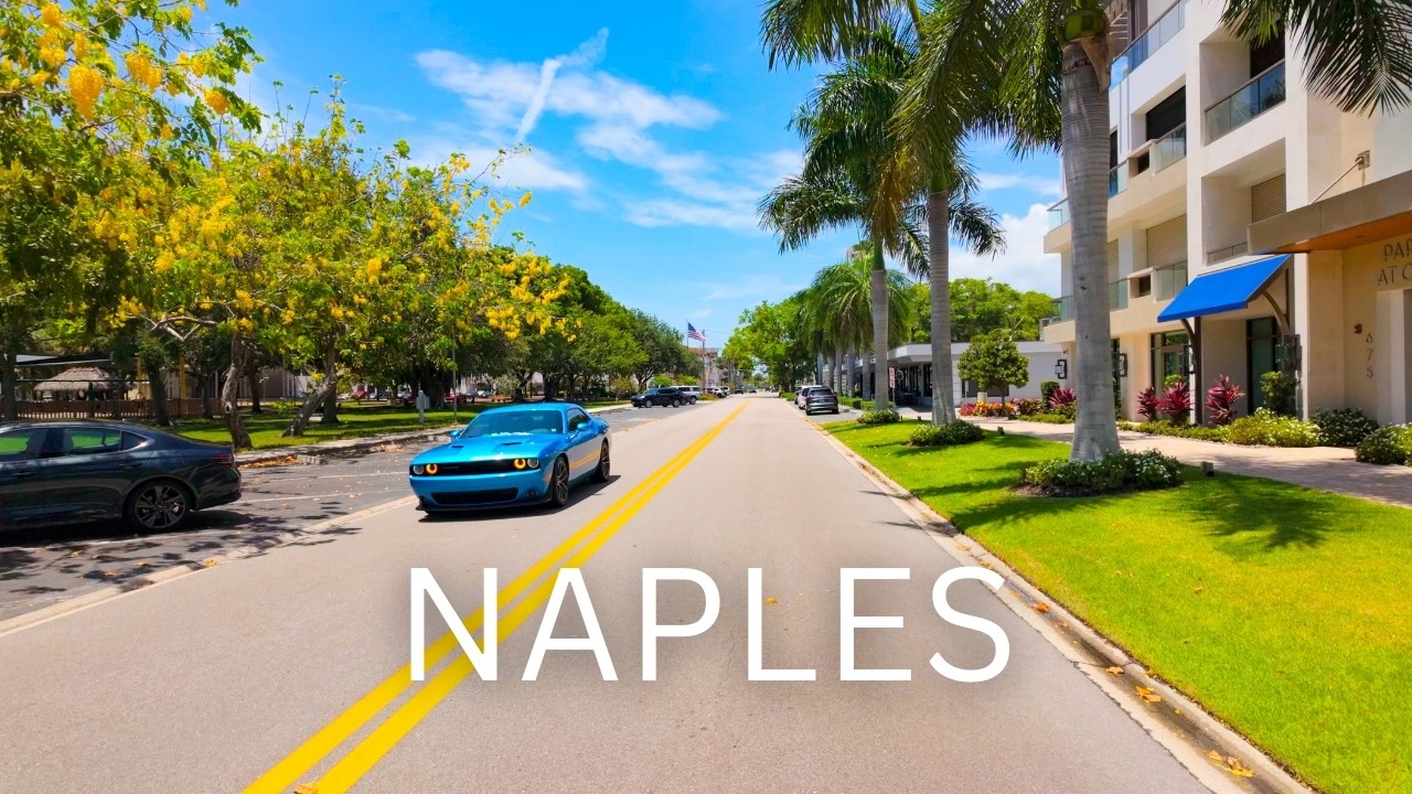 Driving Around Olde Naples Florida 4K | Luxury Coastal Neighborhood Tour