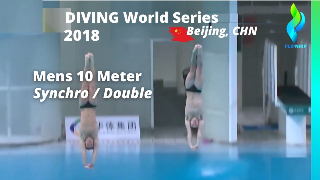 2018 Diving World Series Mens 10 Meter Double / Synchro Diving - Beijing China