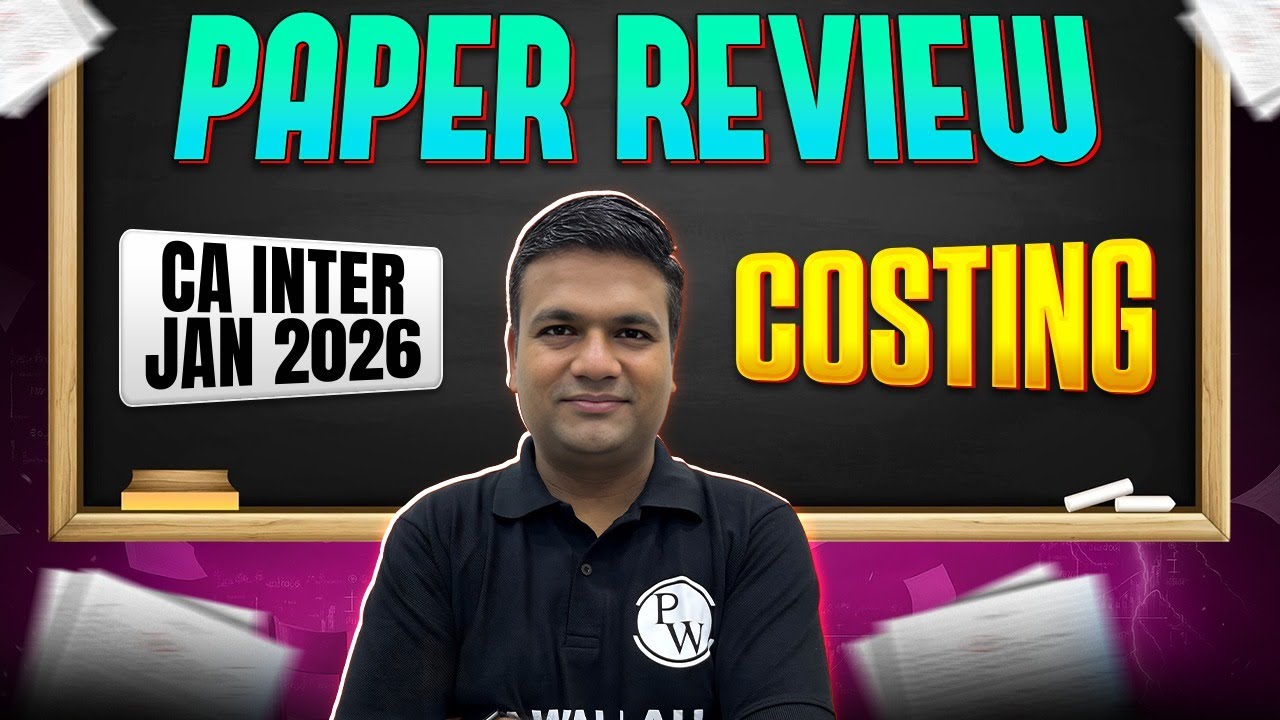 CA Inter Costing: Paper Review | Exam Analysis | Costing Exam | Jan 2026 Exams | CA Sunil Keswani