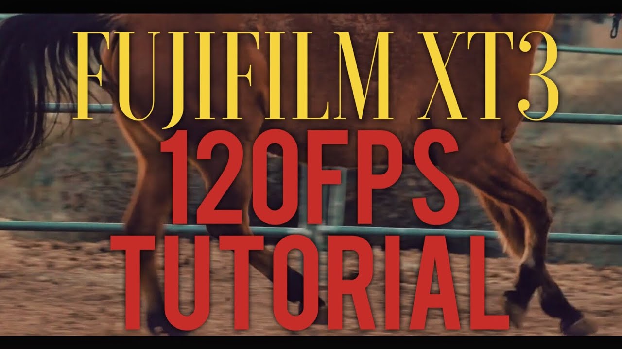 Fujifilm XT3 Slow Motion Tutorial