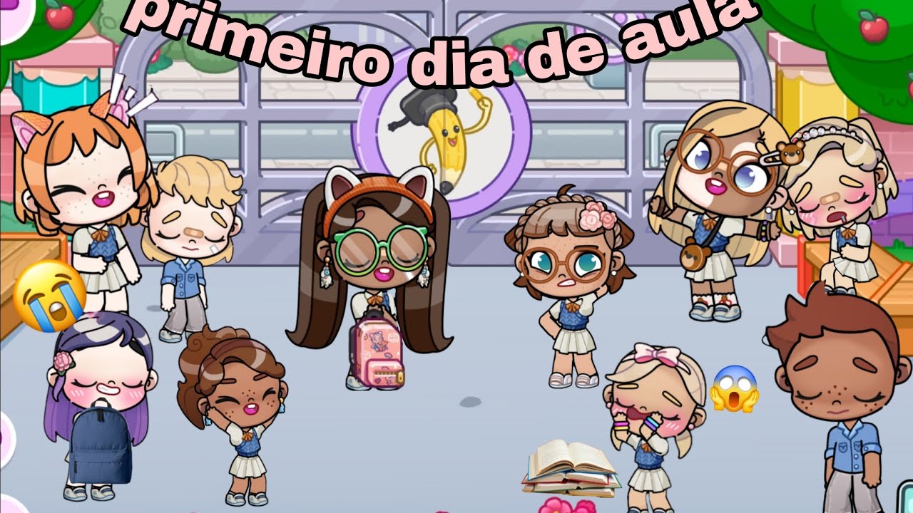 Primeiro dia de aula das meninas!!##avatarworld #aestheic #familiasunset 