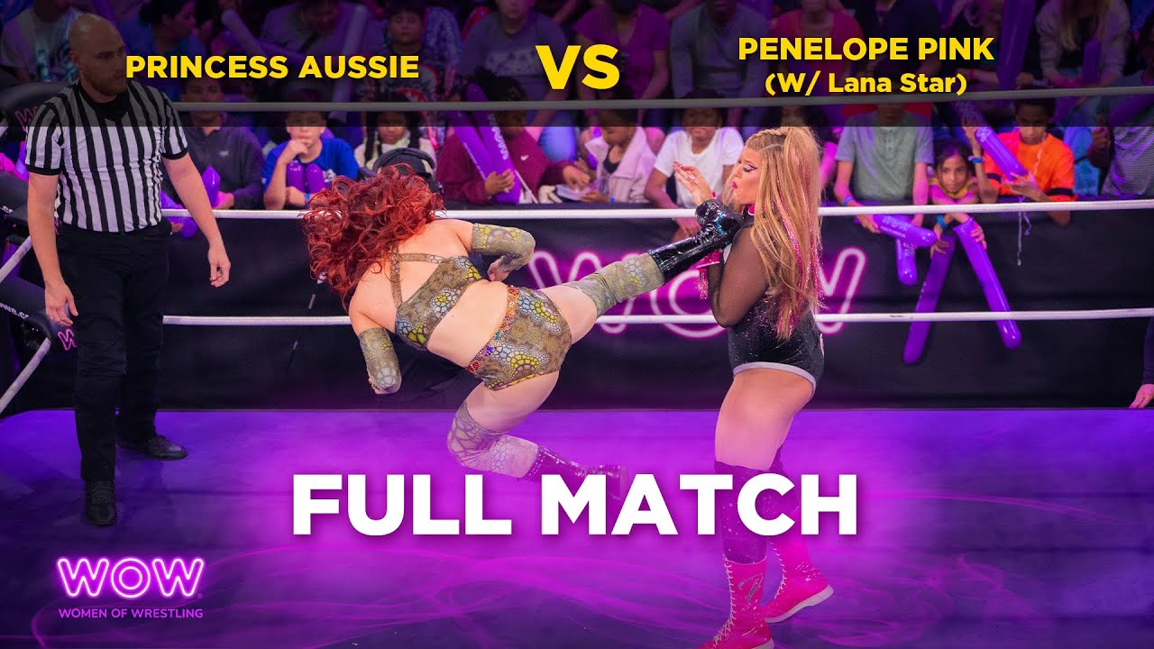 Princess Aussie vs Penelope Pink (w/ Lana Star) | WOW - Women Of Wrestling