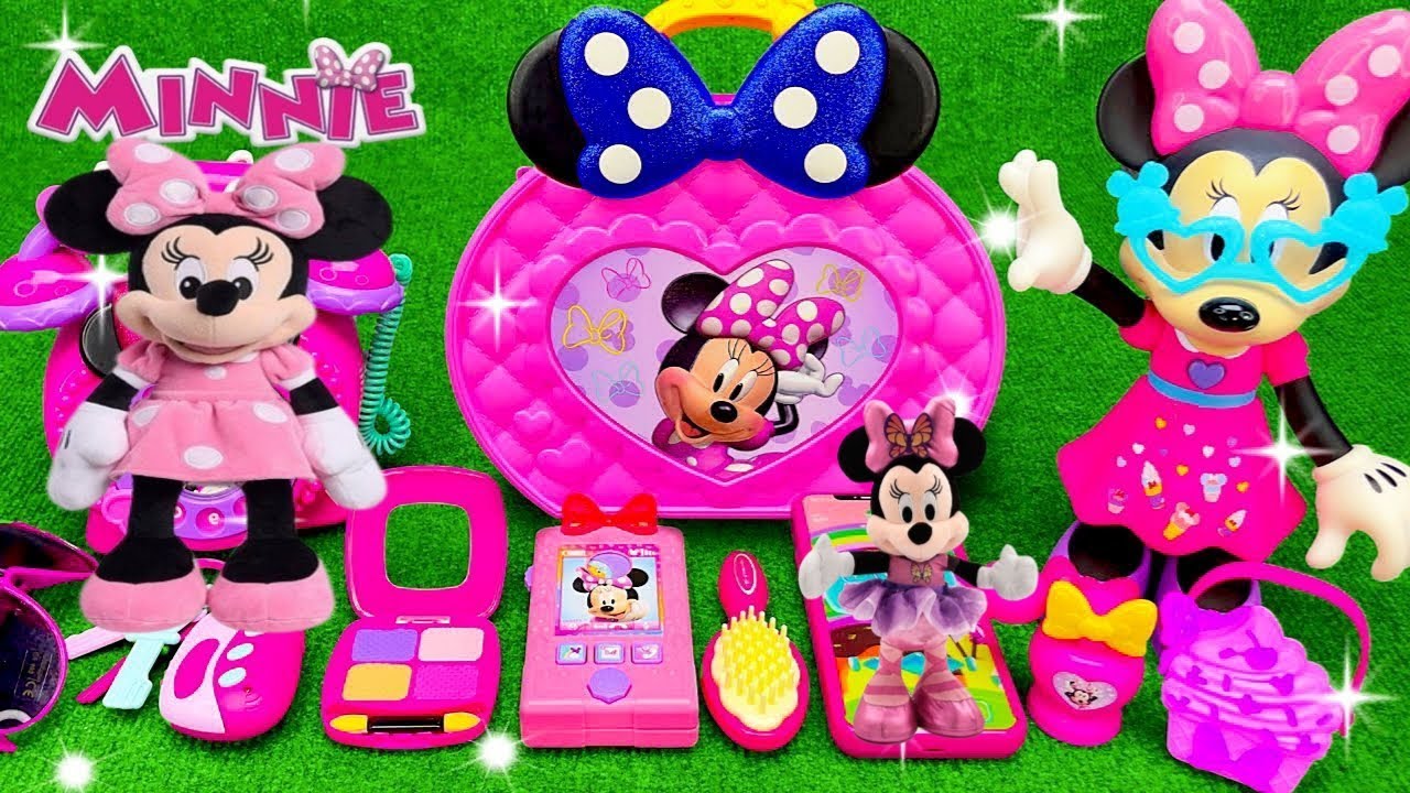 8 Minutes Satisfying with Unboxing Minnie Mouse Makeup Set | Disney Toy Collection Review ASMR