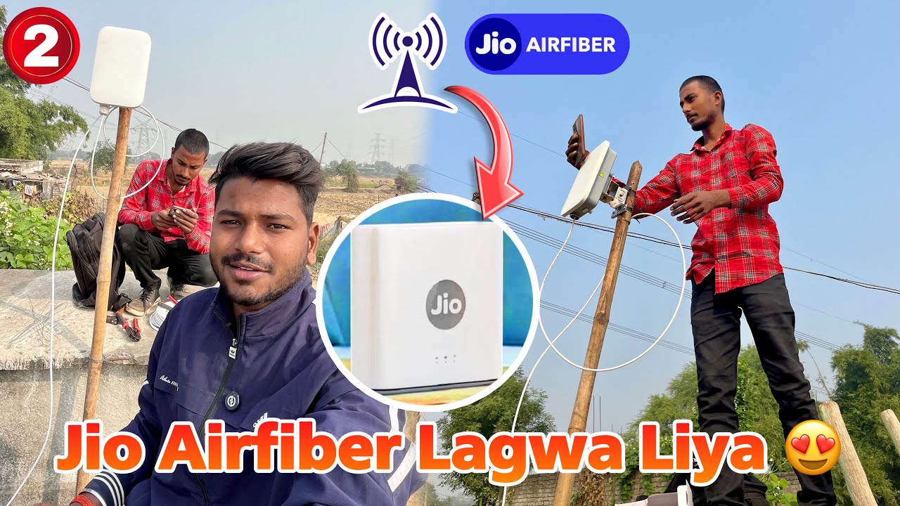 Я купил Jio Airfiber 🤩 | Видео с полной установкой 😍