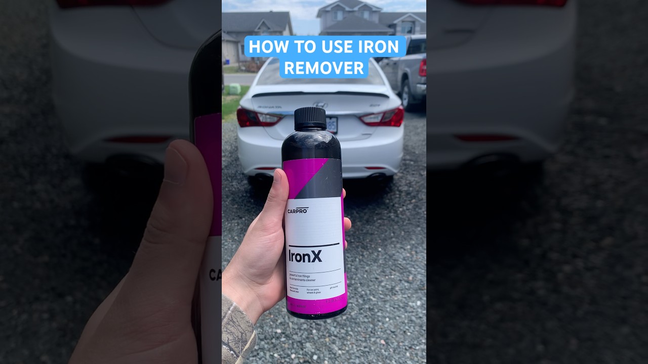 How To Use Iron Remover on a Car  #cardetailing #carcleaning #cars #ironremover