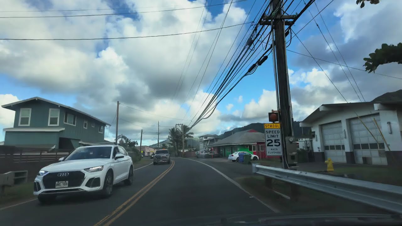 Peaceful Drive Around Oahu Island | Scenic Views of Hawaii #OahuDrive #HawaiiScenery #PeacefulDrive