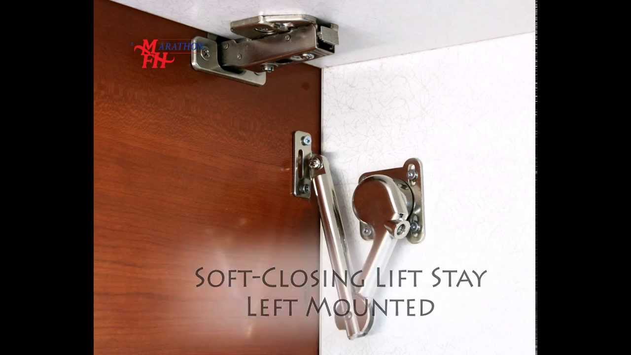 Soft-Closing Lift Stay for Wooden Doors