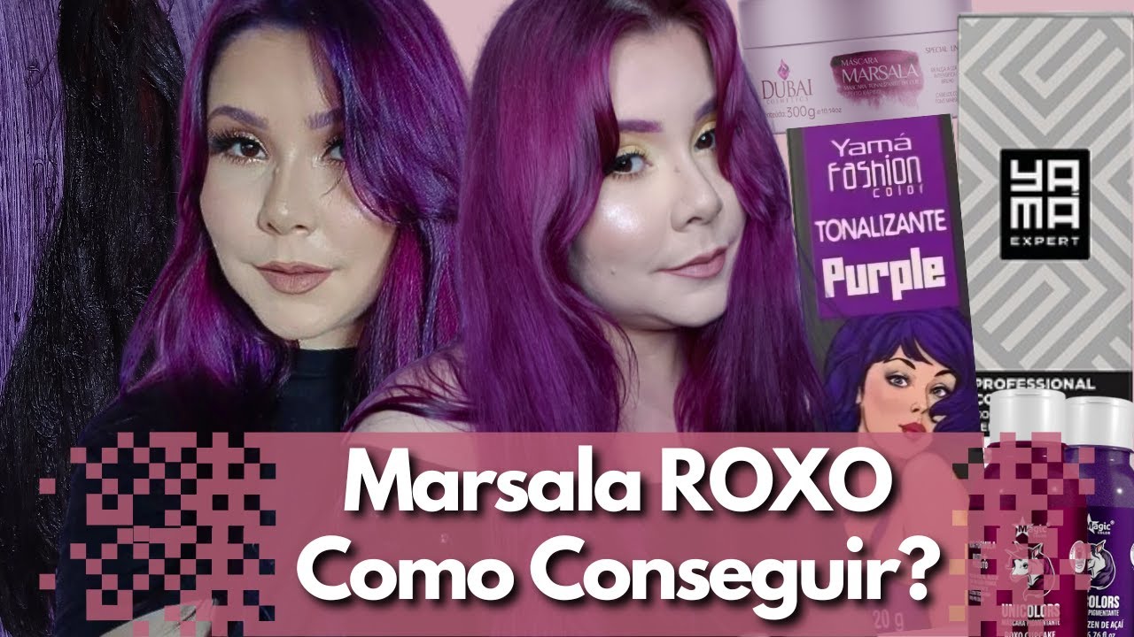 Marsala ROXO: Como Conseguir? Como é a Manutenção? Quais TINTAS e MATIZADORES para essa cor!