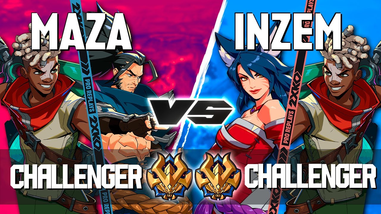 2XKO ▰ MAZA (Yasuo-Ekko) vs INZEM (Ahri-Ekko) ▰ 2XKO Pro level replays