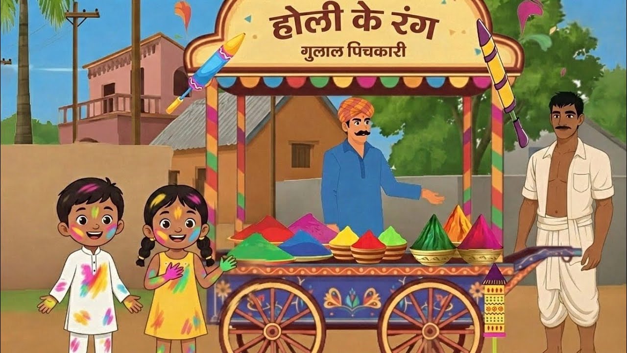 गरीब लोगों की होली | होली आई है | हिंदी कहानी | Hindi kahani | Hindi story | cartoon | Kahani | New|