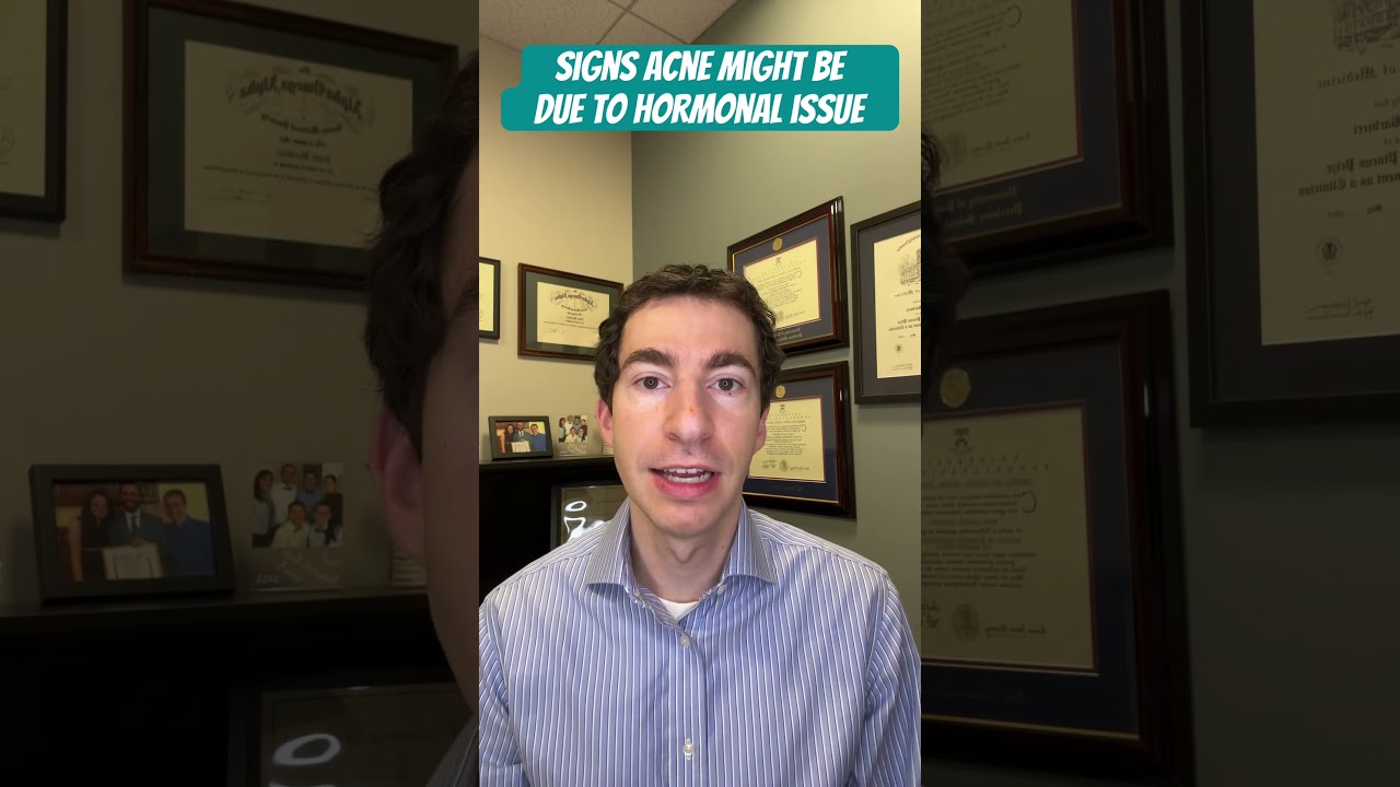 Signs adult female acne might be due to a hormonal issue: #dermatologist explains #shorts