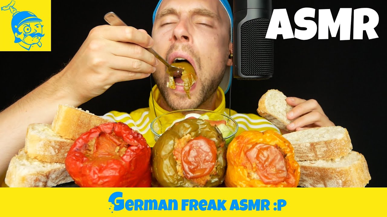 ASMR SERBIAN STUFFED PEPPERS (PUNJENE PAPRIKE) 🇷🇸🇩🇪 - GFASMR @Serbian Eats ASMR
