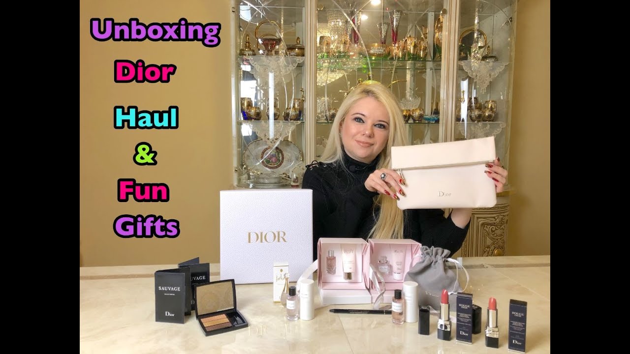 Unboxing Dior Luxury Makeup Beauty Haul!! Spring 2021! Fun gifts with purchase! Fragrance!!