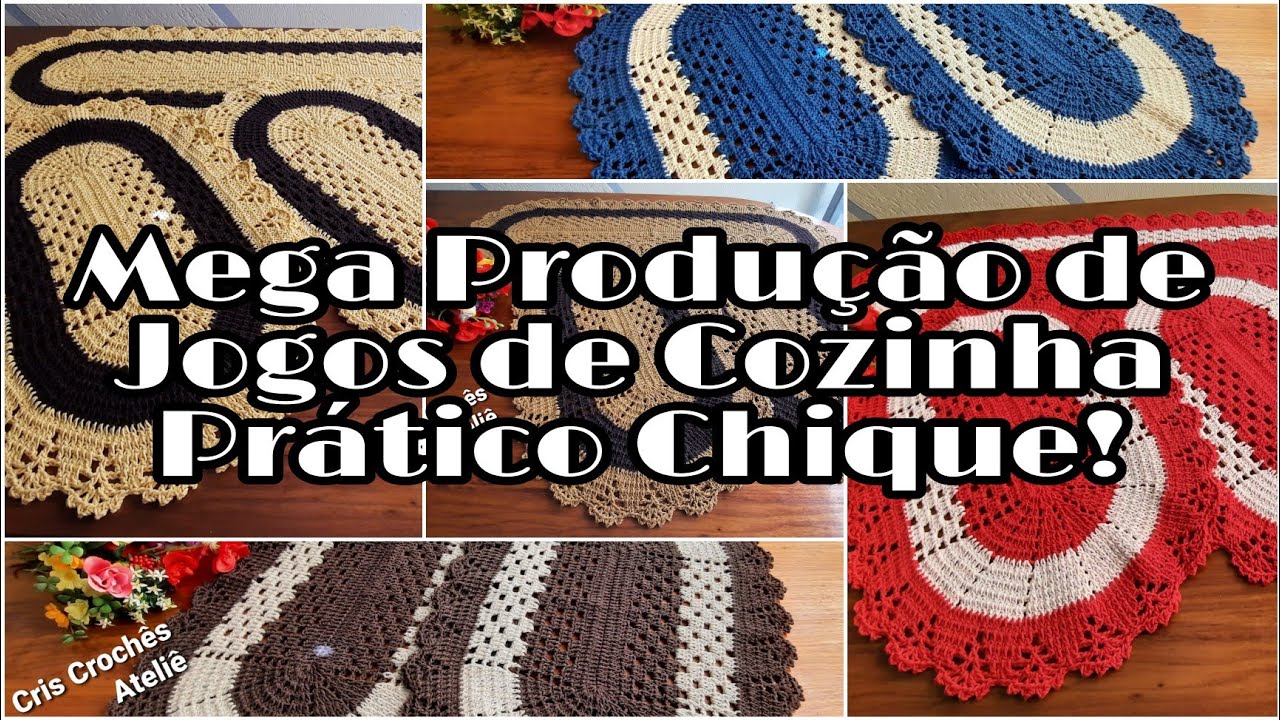 MEGA PRODU&Ccedil;&Atilde;O DE JOGOS DE COZINHA| Pr&aacute;tico chique | Peso, medidas e valor🤑💰🧶| @RoyalSnap6868 |