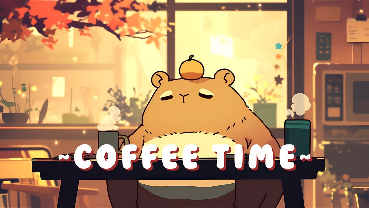 Capybara Chill Station | Peaceful Beats for Studying & Relaxing 🦫 🌿 ☕ | Sleep Aid