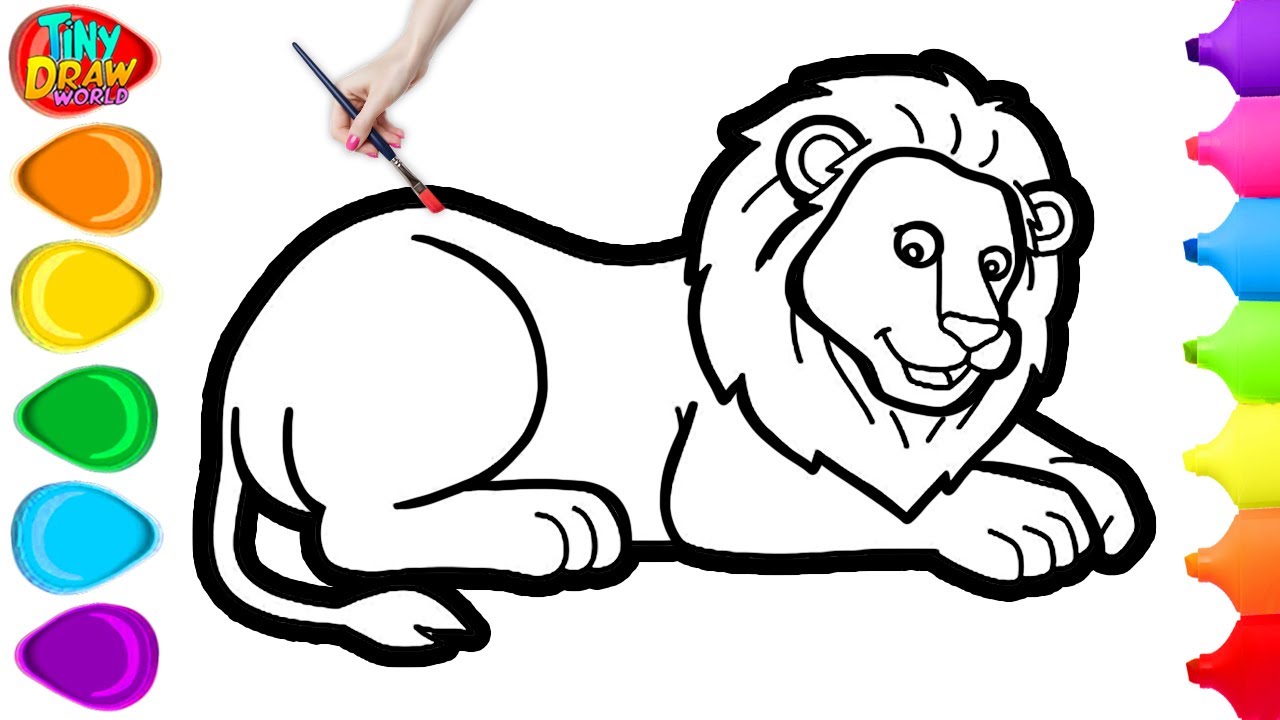 🦁🐘 Как нарисовать милого льва и слона | Простой пошаговый урок