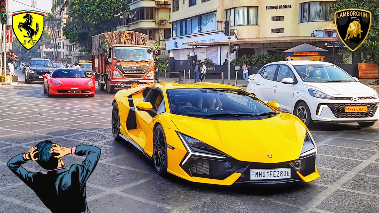 LOUD SUPERCARS OF INDIA 4K | NEW Lamborghini Revuelto,Huracan, Urus Ferrari 296, Gwagon, Porsche 911