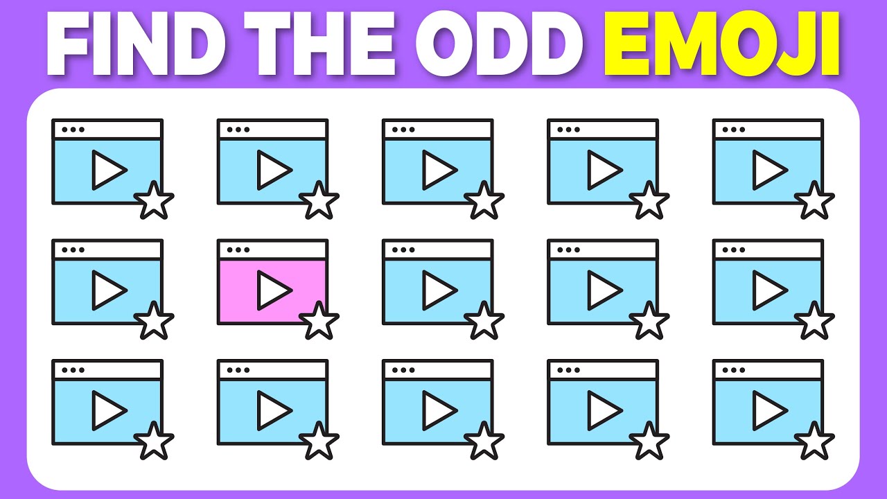 Find the Odd One Out: Emoji Quiz Challenge! 🤔 Test Your Observation!