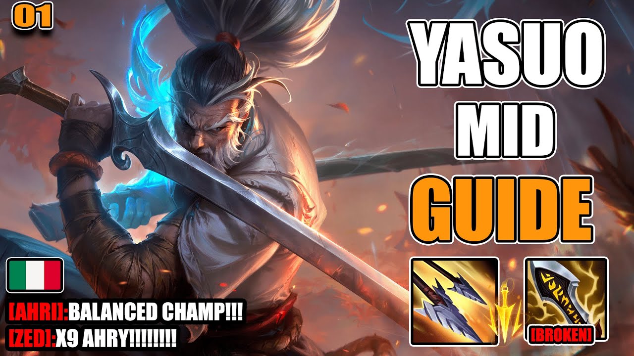 YASUO MID SPIEGATA BENE 🔥 | Guida Completa ITA su Combo, Macro e 1v9 – League of Legends #01
