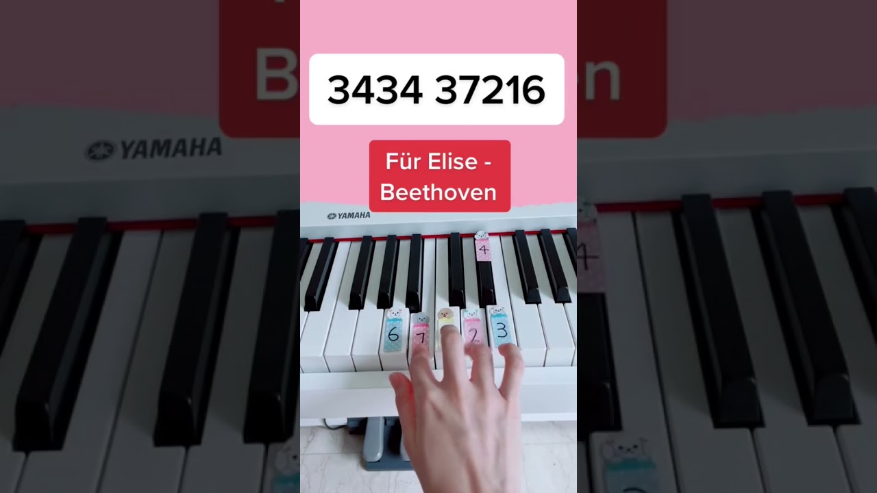 F&uuml;r Elise - Beethoven (Piano Tutorial) #f&uuml;relise #furelise #beethovenpiano #easypianotutorial