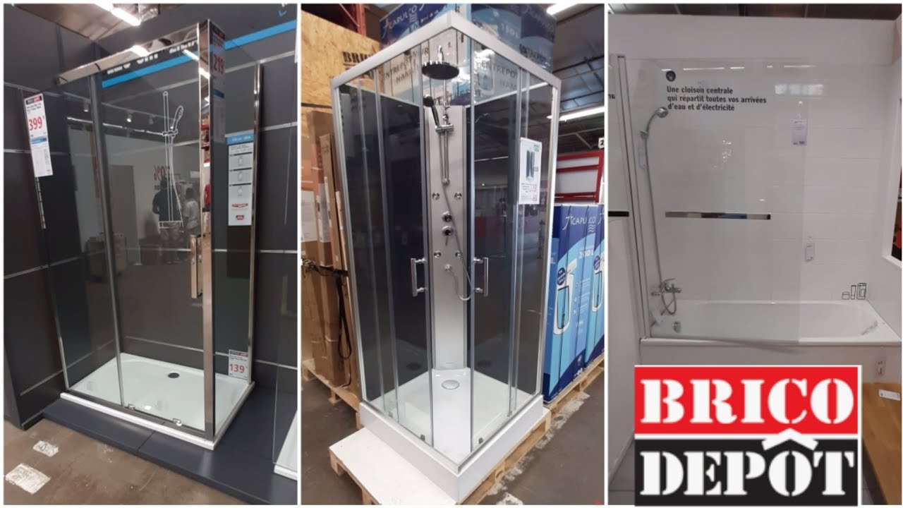 BRICO DEPÔT_😱CABINE DE DOUCHE_PAROIS DOUCHE_ ROBINETTERIE.. 20.08.20