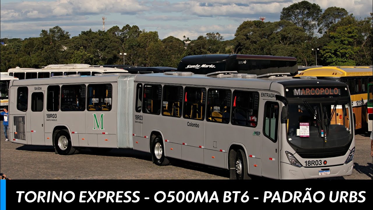 OS ÚNICOS MARCOPOLOS ARTICULADOS NO PADRÃO URBS LINHA DIRETA! 18R05/18R06 - A.V. SANTO ÂNGELO