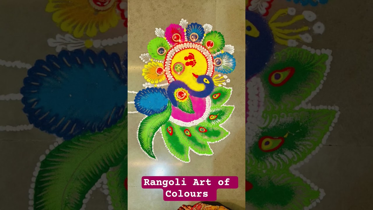 Rangoli is a traditional Indian folk art 
