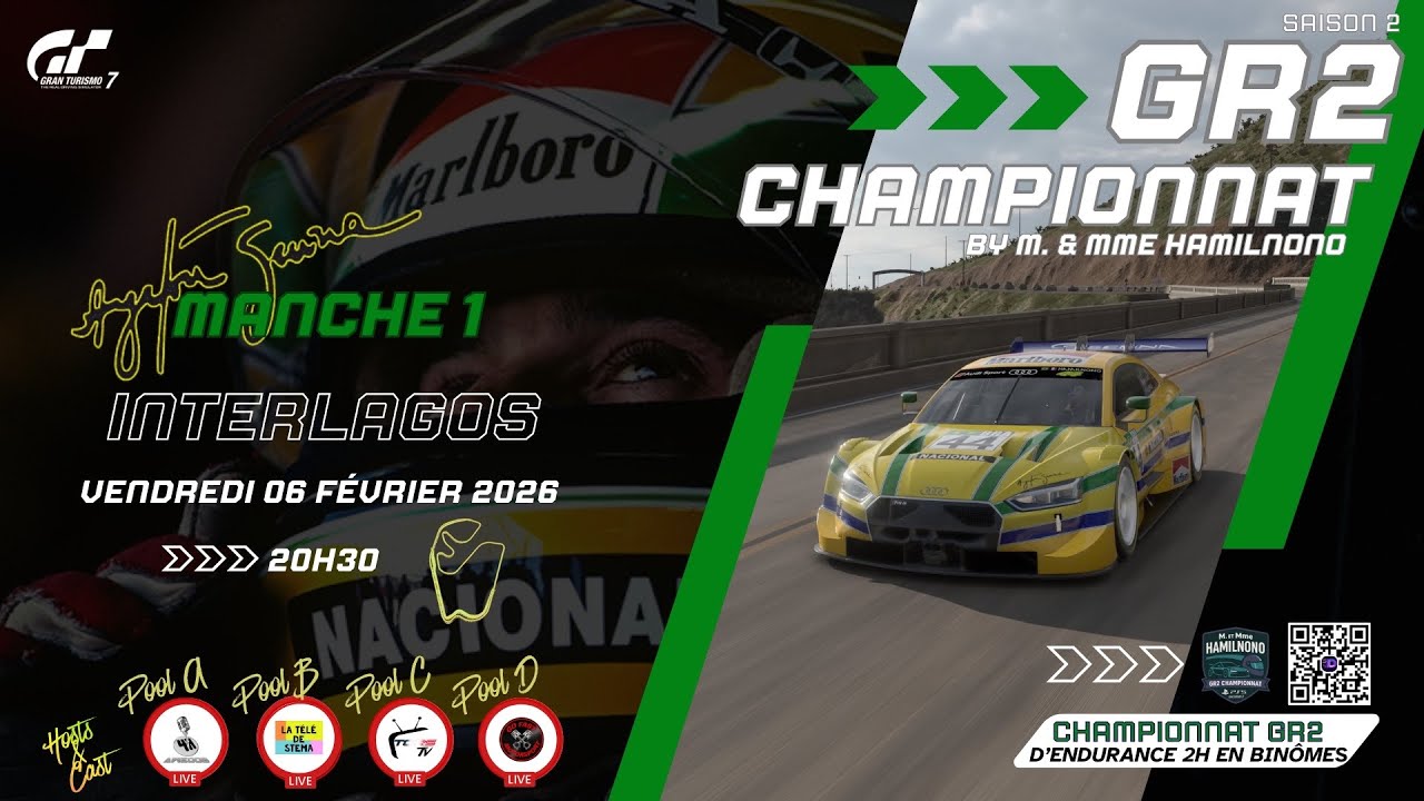 🇧🇷 Championnat GR2 M. & Mme HAMILNONO / Manche 1 / INTERLAGOS / POOL C 🇧🇷