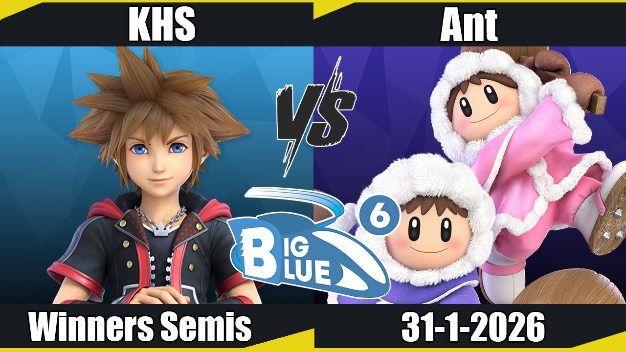 Big Blue 6 - KHS (Sora) vs Ant (Ice Climbers) WS - SSBU