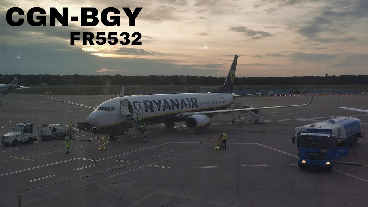 Flight from Cologne to Milan Bergamo with Ryanair ✈️