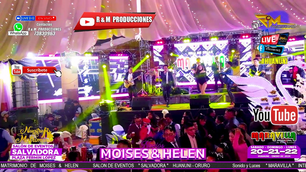 MARAVILLA Internacional 💞 en la BODA de MOISES Y HELEN/ Salón de Eventos 