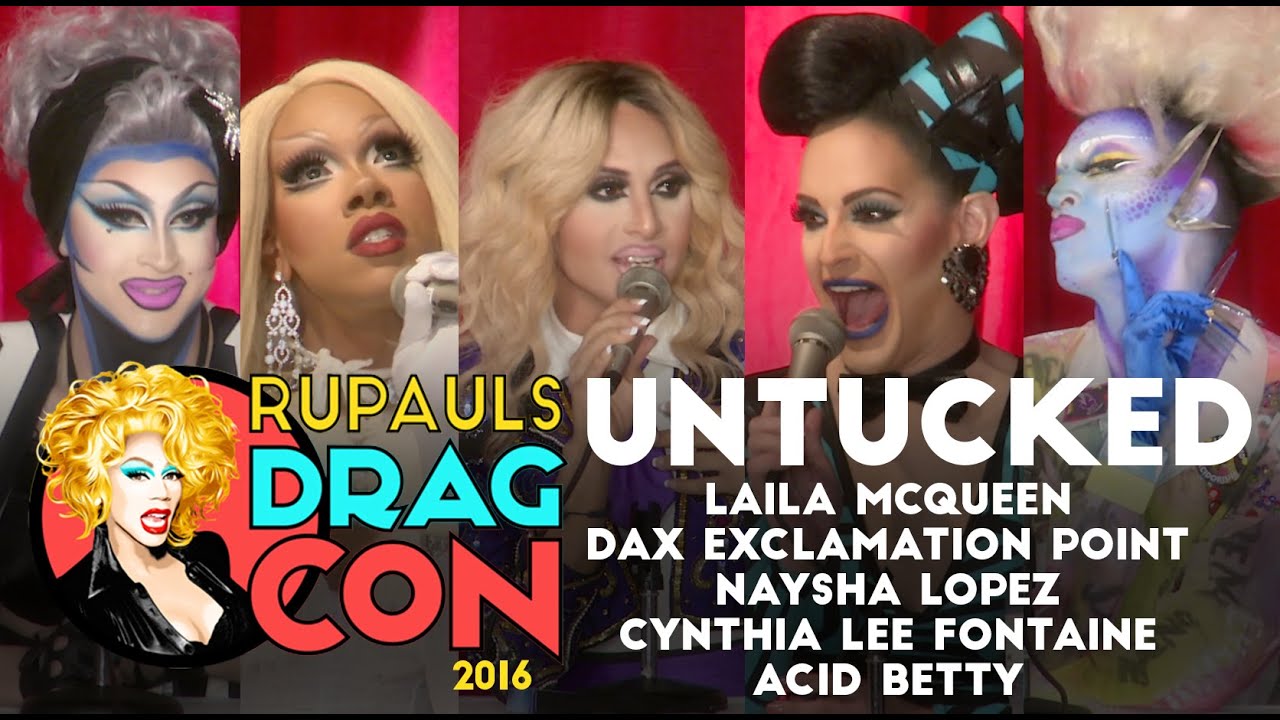 Untucked Season 8: Acid, Cynthia, Laila, Dax and Naysha from RuPaul's DragCon 2016!