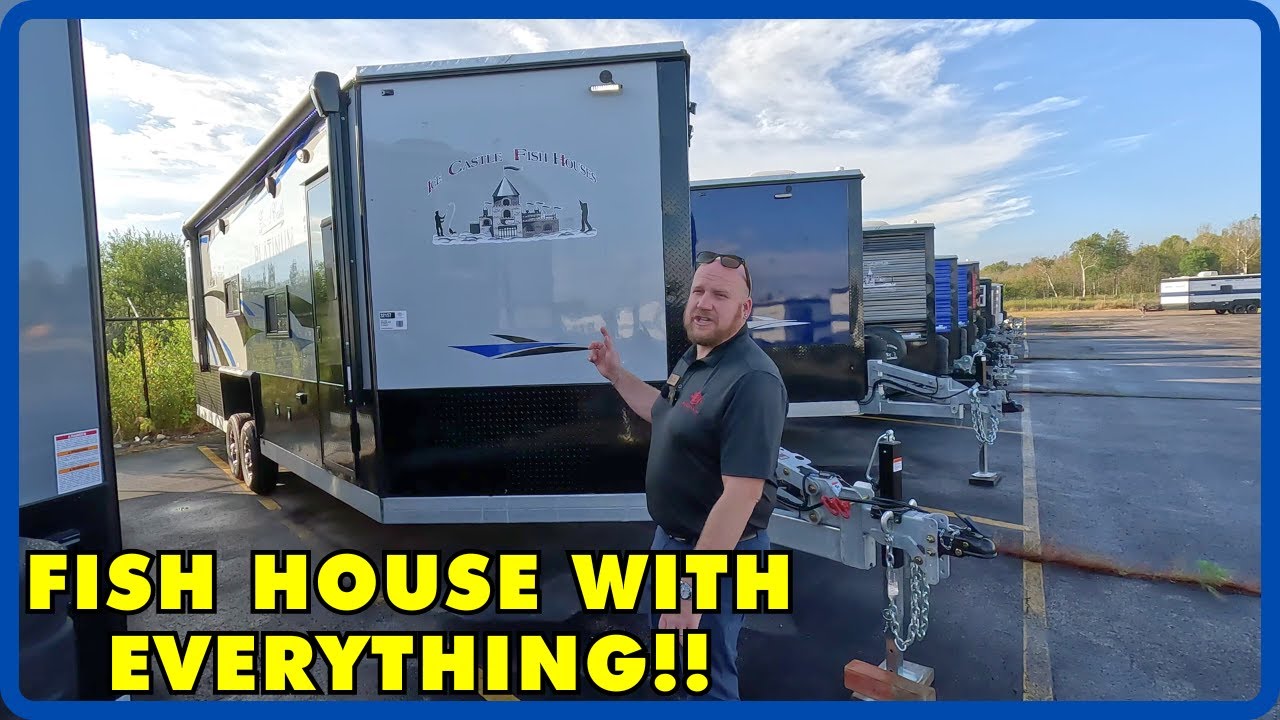 Рыбный домик со ВСЁМ! 2025 Ice Castle Fish Houses 8x24 Grand Castle Platinum Edition