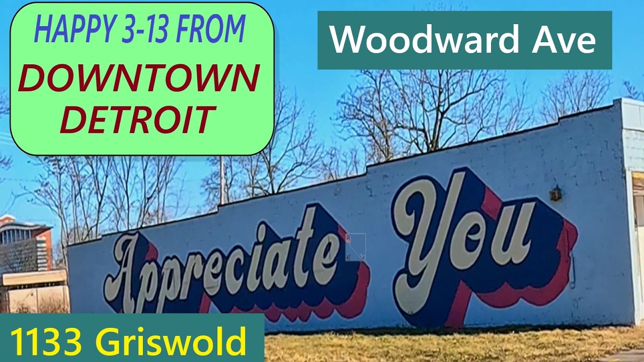 Downtown Detroit. Woodward Ave. Hudson's; Happy 3-13 From Detroit! 1133 Griswold. A Taste Of Spring!