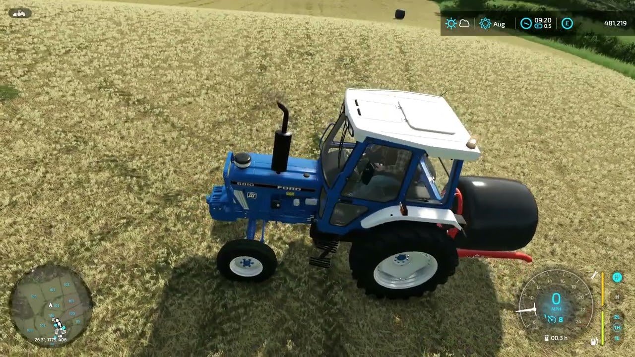 FS22 - FAIRHEAD #6 | FORD 6810 DRAWING SILAGE BALES INTO THE YARD