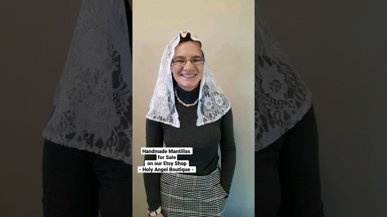 Handmade Mantillas for Sale - #etsyshop #holyangelboutique #skirtsquad #mantilla #veil
