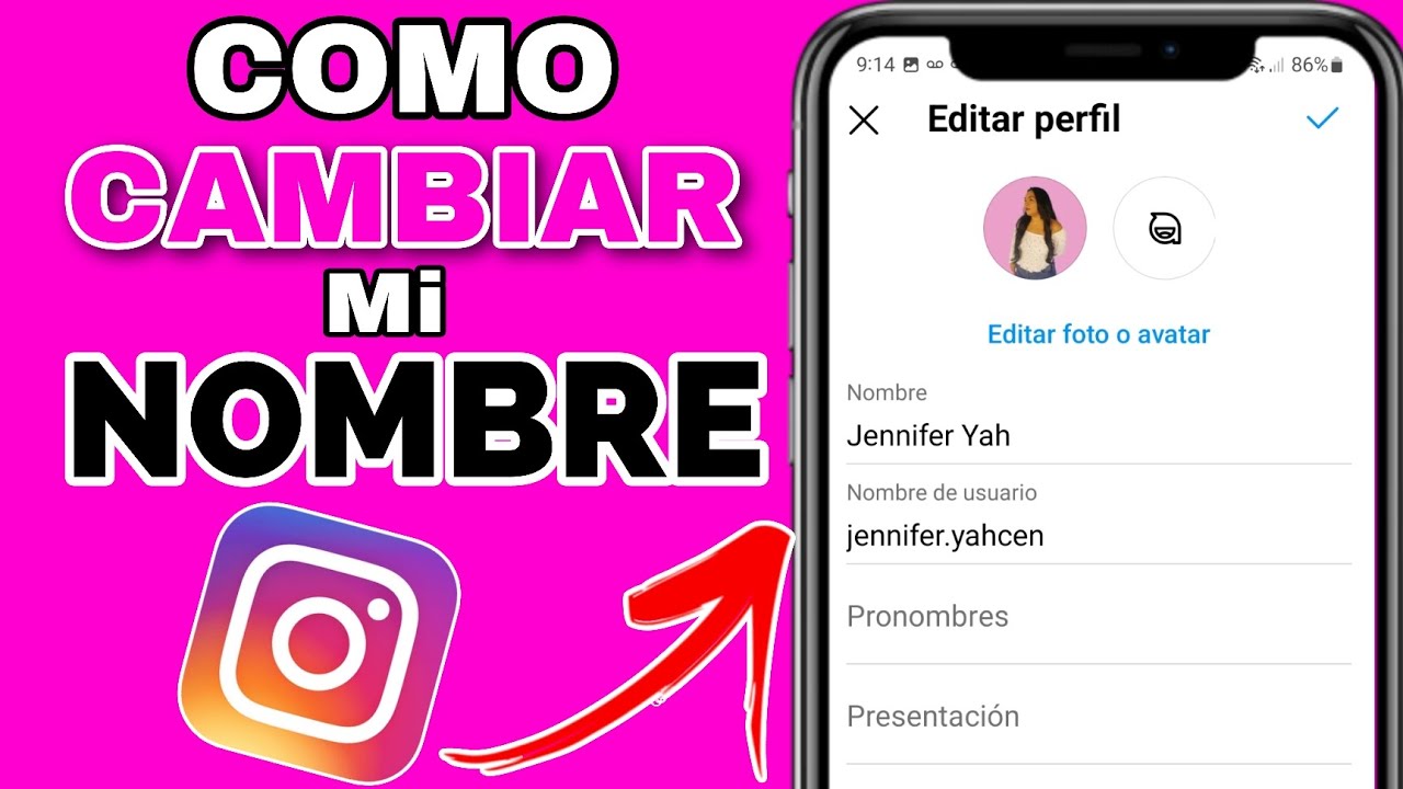 Como CAMBIAR EL NOMBRE Y USUARIO EN INSTAGRAM 2023