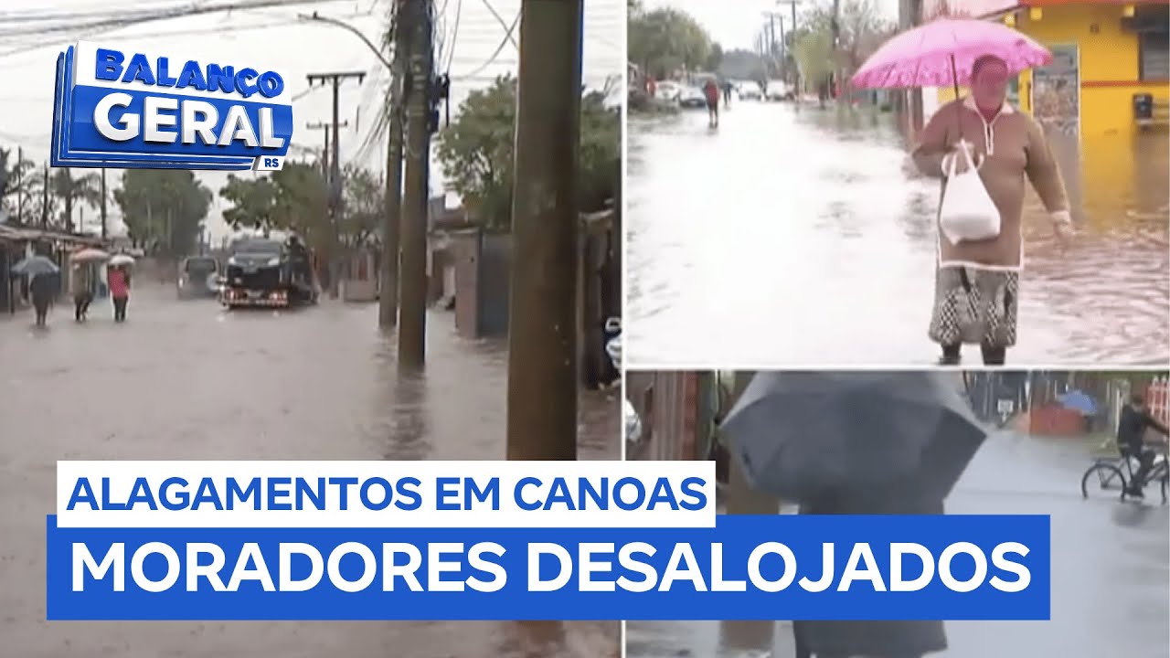 Canoas sofre com alagamentos e moradores saem de casa